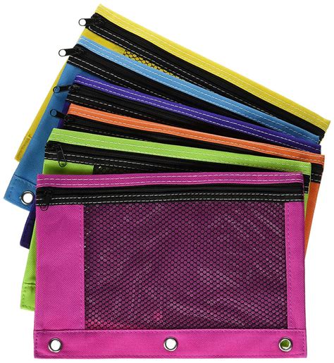 pencil pouch for 3 ring binder|3 ring zipper pencil pouch.